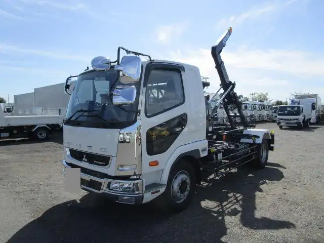 三菱 ファイター 中型/増トン アームロール ツインホイスト ベッド の中古トラック【車両No.153846】