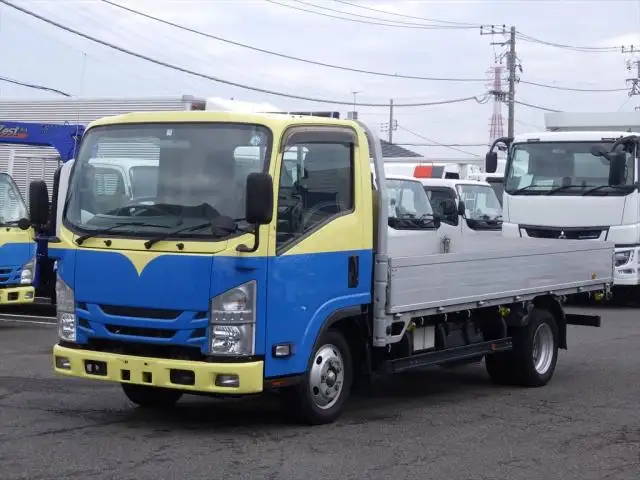 いすゞ エルフ 小型 平ボディ 床鉄板 アルミブロック の中古トラック【車両No.153763】