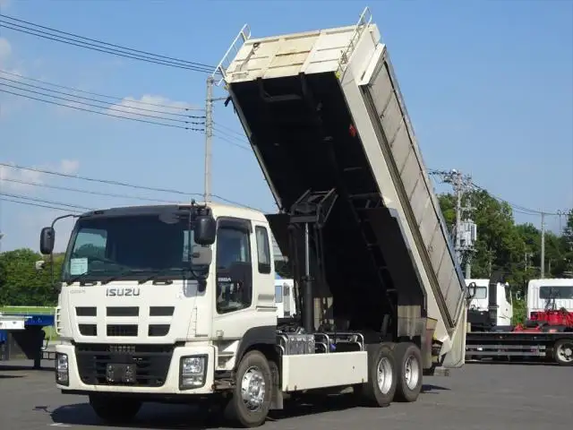 いすゞ ギガ 大型 ダンプ 土砂禁 天蓋付き の中古トラック【車両No.153822】
