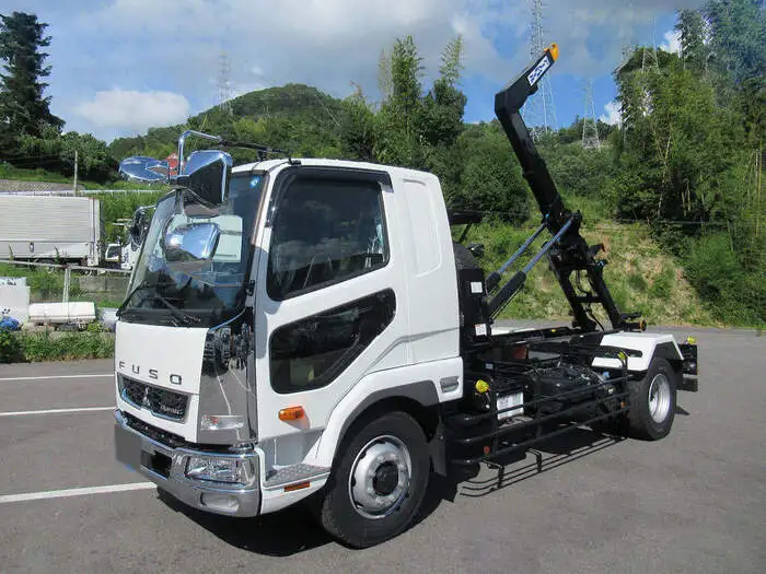 三菱 ファイター 中型/増トン アームロール ツインホイスト ベッド の中古トラック【車両No.154001】