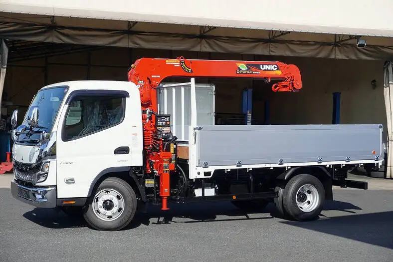 三菱 キャンター 小型 クレーン付 アルミブロック 4段 の中古トラック【車両No.154083】