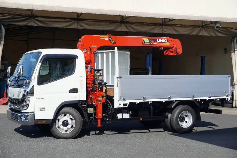 三菱 キャンター 小型 クレーン付 アルミブロック 4段 の中古トラック【車両No.154085】