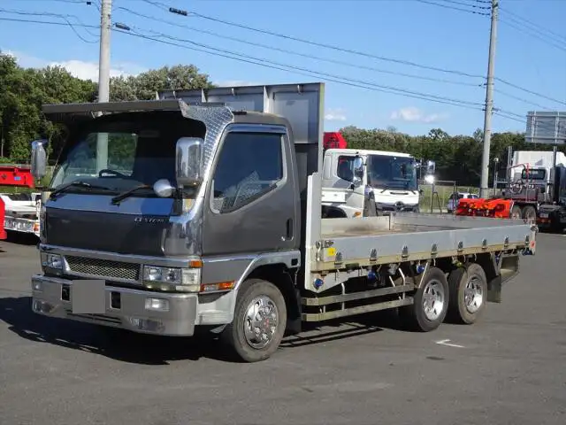 三菱 キャンター 小型 平ボディ 床鉄板 アルミブロック の中古トラック【車両No.154169】