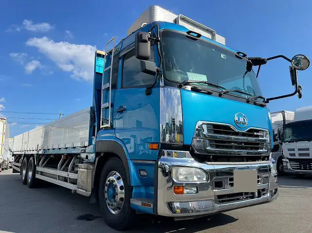 日産UD クオン 大型 平ボディ アルミブロック ベッド の中古トラック【車両No.154193】
