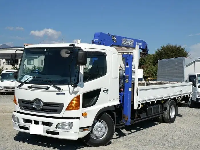 日野 レンジャー 中型/増トン 車両重機運搬 4段クレーン ラジコン の中古トラック【車両No.154466】
