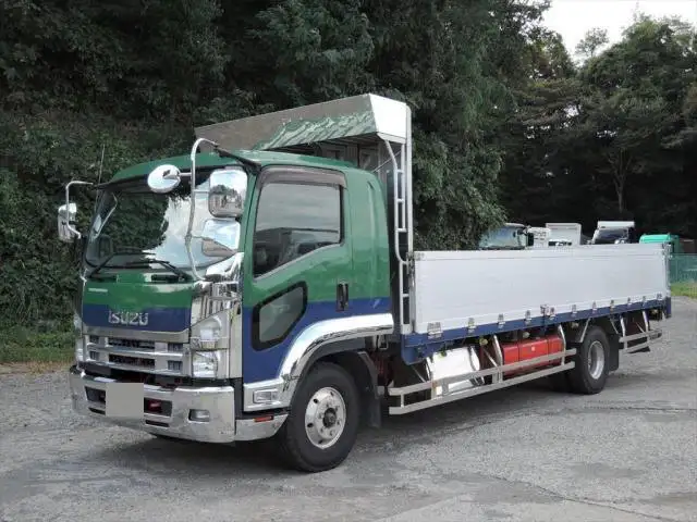 いすゞ フォワード 中型/増トン 平ボディ アルミブロック ベッド の中古トラック【車両No.154503】