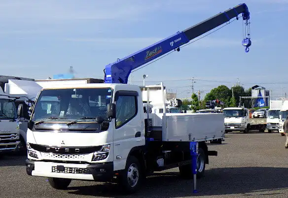 三菱 キャンター 小型 クレーン付 アルミブロック 4段 の中古トラック【車両No.154784】