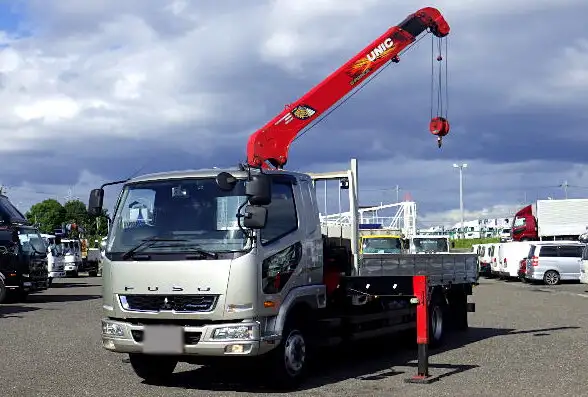 三菱 ファイター 中型/増トン クレーン付 床鉄板 4段 の中古トラック【車両No.154795】