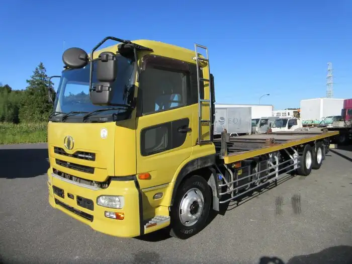 日産UD クオン 大型 平ボディ エアサス ベッド の中古トラック【車両No.155023】