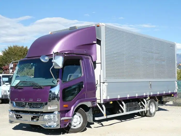 三菱 ファイター 中型/増トン ウイング ベッド TKG-FK61F の中古トラック【車両No.155111】