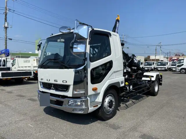 三菱 ファイター 中型/増トン アームロール ツインホイスト ベッド の中古トラック【車両No.155104】