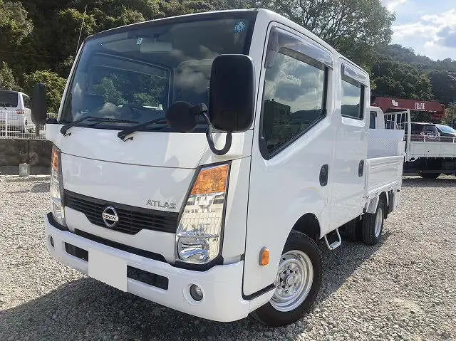 日産 アトラス 小型 平ボディ Wキャブ パワーゲート の中古トラック【車両No.155188】