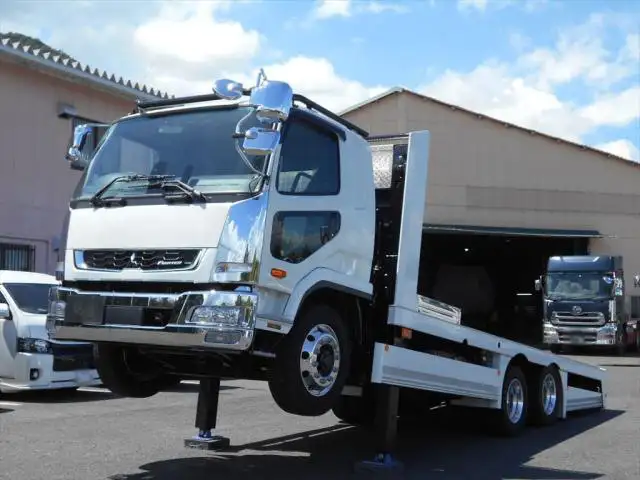 三菱 ファイター 中型/増トン 車両重機運搬 ウインチ ベッド の中古トラック【車両No.155199】