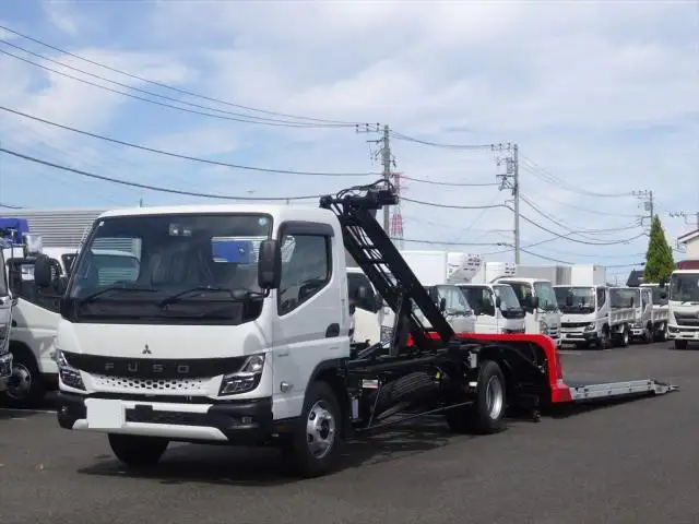 三菱 キャンター 小型 車両重機運搬 ラジコン ウインチ の中古トラック【車両No.155243】