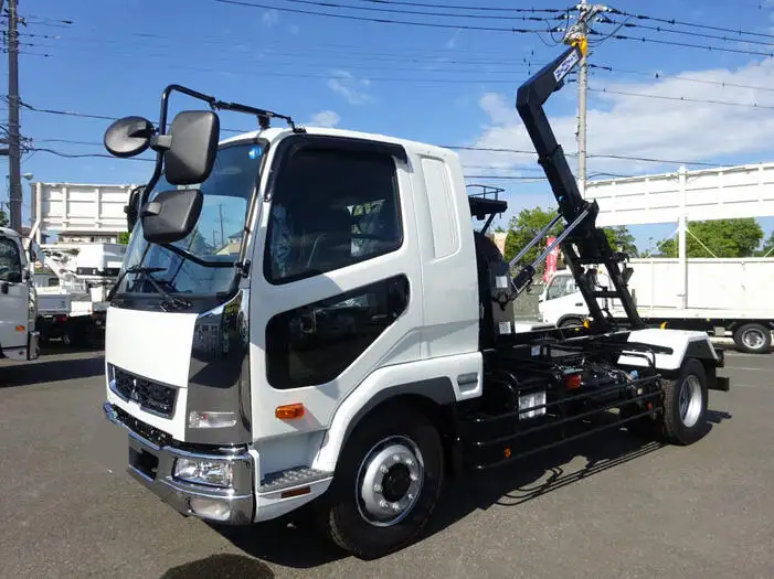 三菱 ファイター 中型/増トン アームロール ツインホイスト ベッド の中古トラック【車両No.155160】