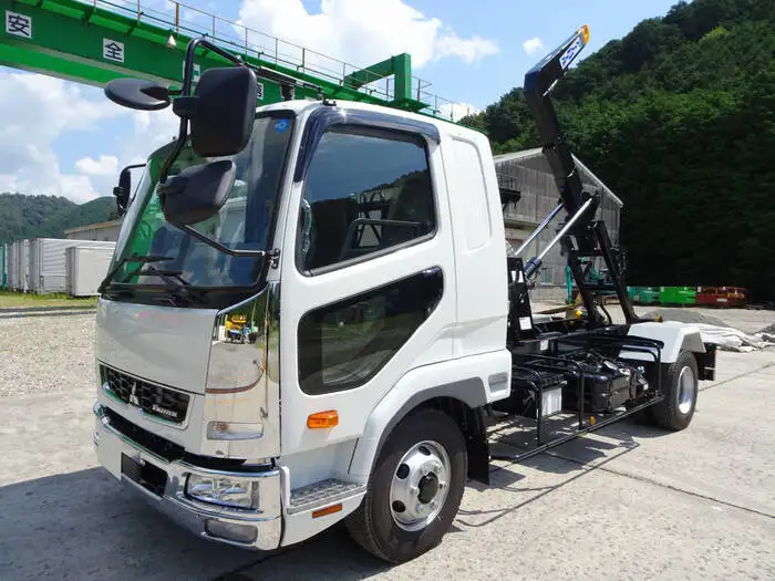 三菱 ファイター 中型/増トン アームロール ツインホイスト ベッド の中古トラック【車両No.155168】