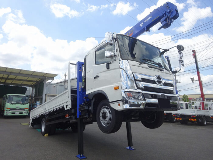 日野 レンジャー 中型/増トン 車両重機運搬 4段クレーン ラジコン｜画像2