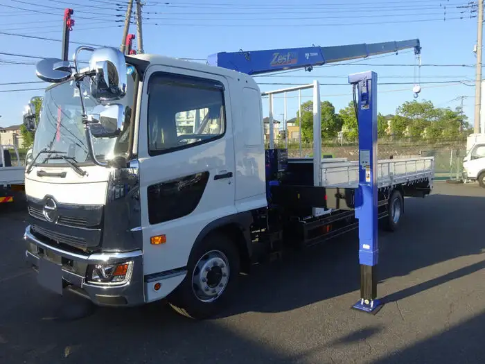 日野 レンジャー 中型/増トン 車両重機運搬 4段クレーン ラジコン の中古トラック【車両No.155242】