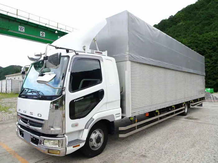 三菱 ファイター 中型/増トン アルミバン ベッド PA-FK61F の中古トラック【車両No.155223】