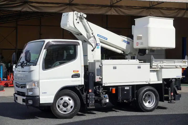三菱 キャンター 小型 高所・建柱車 高所作業車 電工仕様 の中古トラック【車両No.155604】