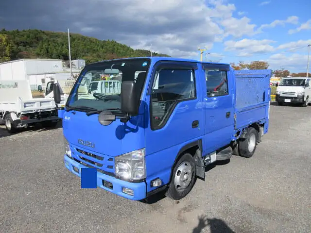 いすゞ エルフ 小型 平ボディ Wキャブ パワーゲート の中古トラック【車両No.155661】
