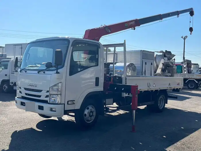 いすゞ エルフ 小型 クレーン付 4段 ラジコン の中古トラック【車両No.155766】