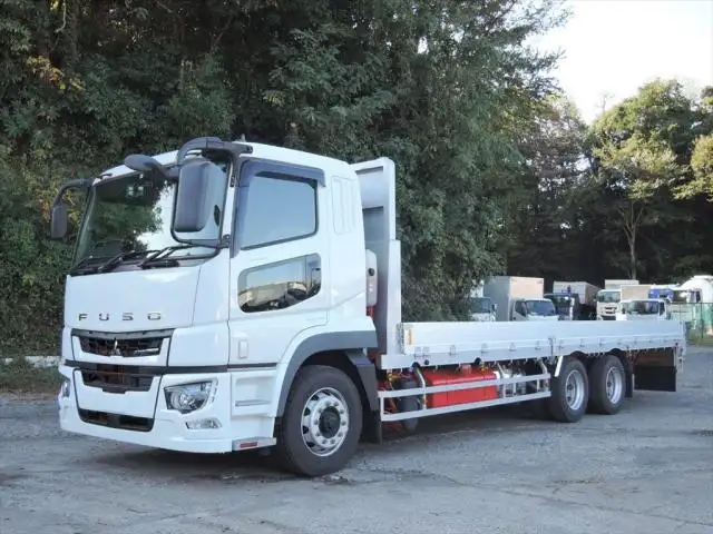三菱 スーパーグレート 大型 平ボディ アルミブロック ベッド の中古トラック【車両No.155632】
