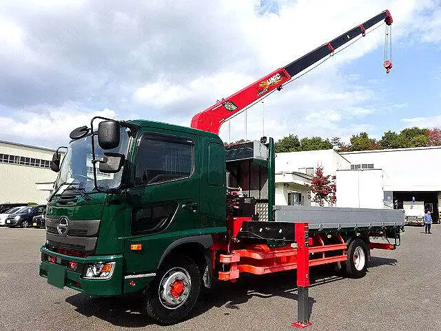 日野 レンジャー 中型/増トン クレーン付 アルミブロック 4段 の中古トラック【車両No.155406】