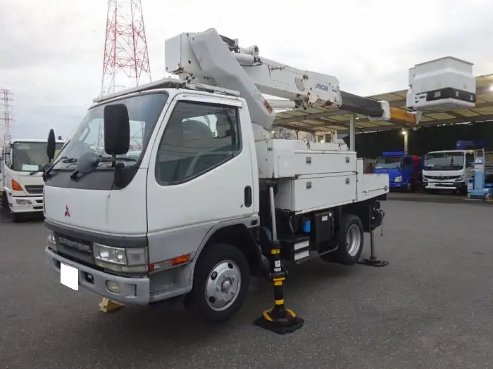 三菱 キャンター 小型 高所・建柱車 高所作業車 電工仕様 の中古トラック【車両No.155827】