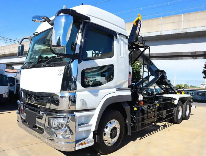 三菱 スーパーグレート 大型 アームロール ハイルーフ ツインホイスト の中古トラック【車両No.155851】