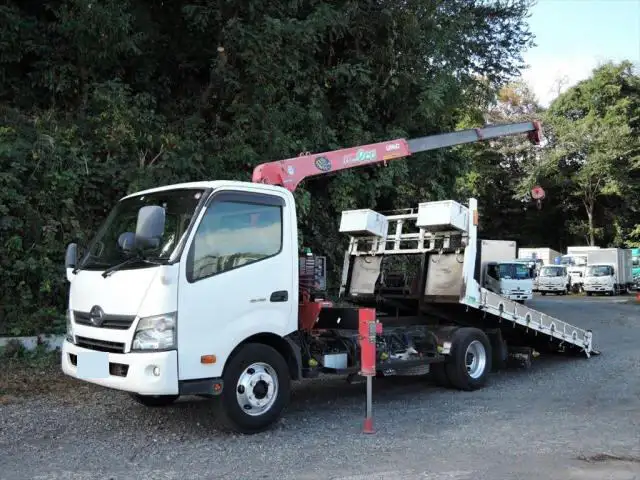 日野 デュトロ 小型 車両重機運搬 3段クレーン ラジコン の中古トラック【車両No.155966】