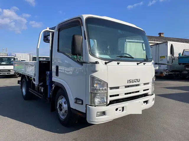 いすゞ エルフ 小型 クレーン付 床鉄板 3段 の中古トラック【車両No.156078】
