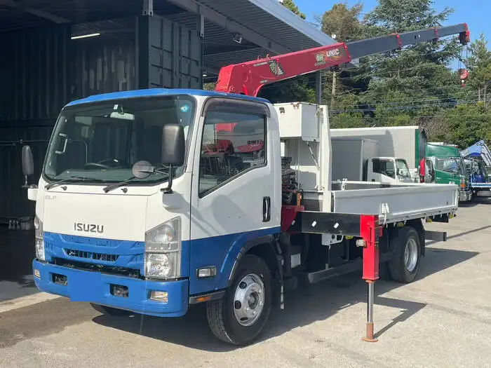 いすゞ エルフ 小型 クレーン付 4段 ラジコン の中古トラック【車両No.156142】