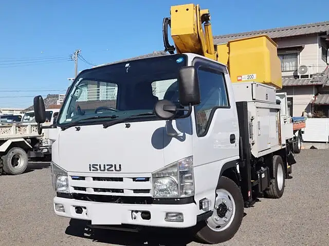 いすゞ エルフ 小型 高所・建柱車 高所作業車 電工仕様 の中古トラック【車両No.156359】