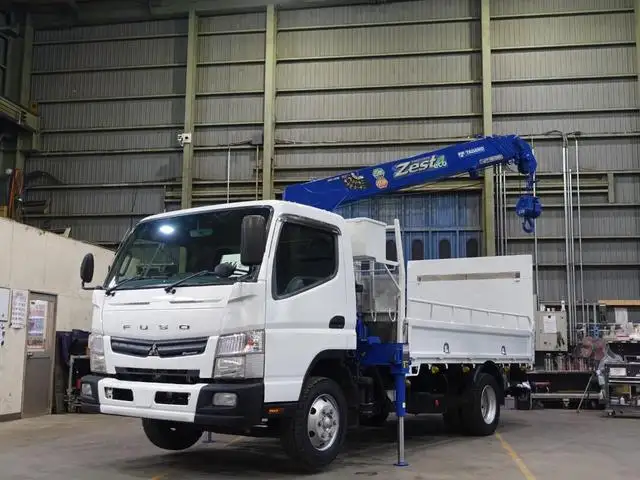 三菱 キャンター 小型 クレーン付 パワーゲート 床鉄板 の中古トラック【車両No.156511】