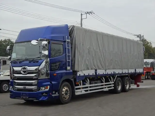 日野 プロフィア 大型 平ボディ ハイルーフ 幌 の中古トラック【車両No.156397】