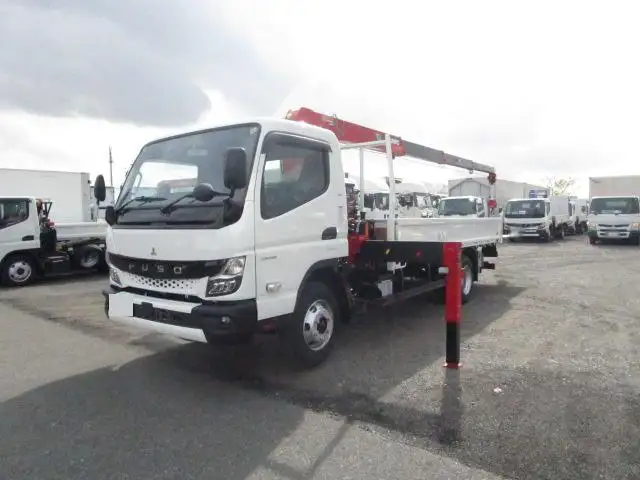 三菱 キャンター 小型 クレーン付 パワーゲート 4段 の中古トラック【車両No.156565】