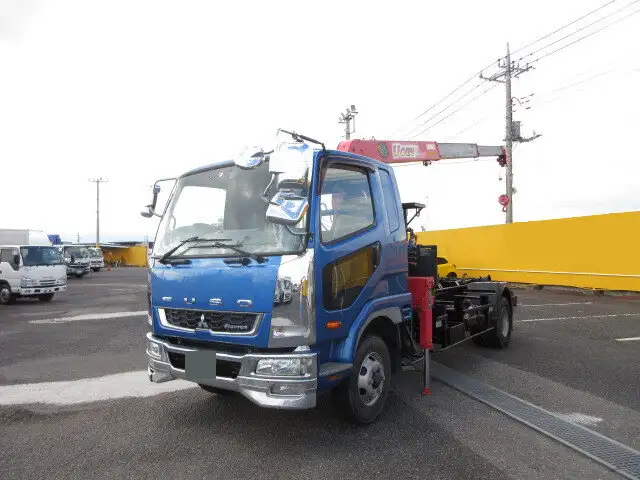 三菱 ファイター 中型/増トン アームロール クレーン付き ツインホイスト の中古トラック【車両No.156580】