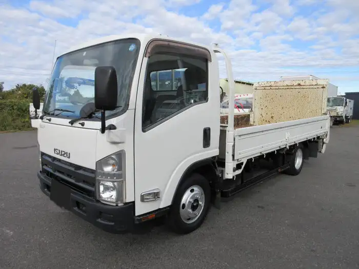 いすゞ エルフ 小型 平ボディ パワーゲート 床鉄板 の中古トラック【車両No.156543】