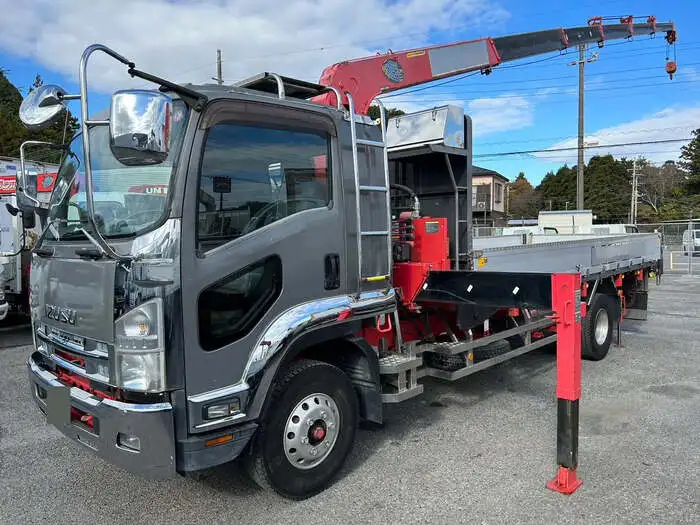 いすゞ フォワード 中型/増トン クレーン付 アルミブロック 6段 の中古トラック【車両No.156416】