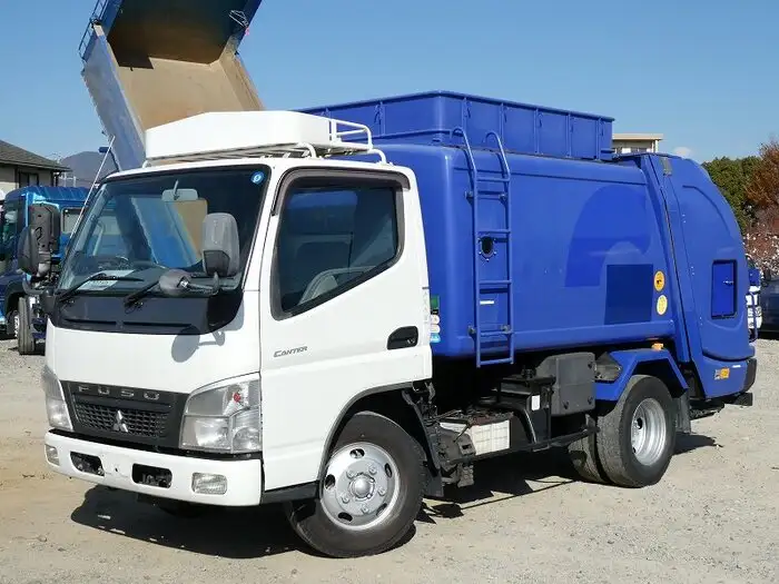 三菱 キャンター 小型 パッカー車 プレス式 回転ダンプ式 の中古トラック【車両No.156753】