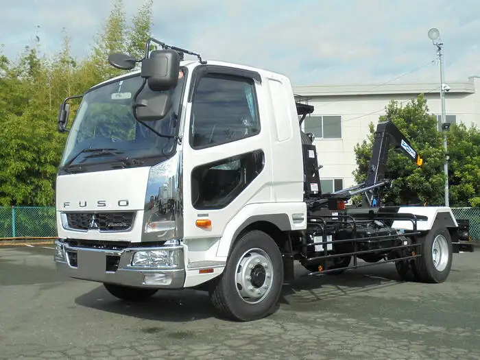 三菱 ファイター 中型/増トン アームロール ツインホイスト ベッド の中古トラック【車両No.156323】