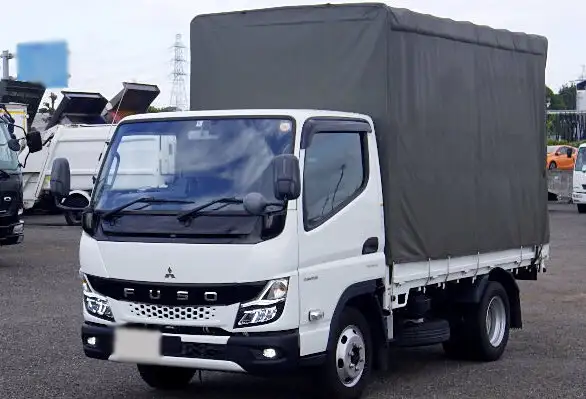三菱 キャンター 小型 平ボディ 幌 2TG-FBA00 の中古トラック【車両No.156745】
