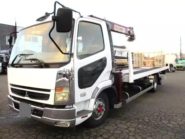 三菱 ファイター 中型/増トン 車両重機運搬 4段クレーン ラジコン の中古トラック【車両No.156865】