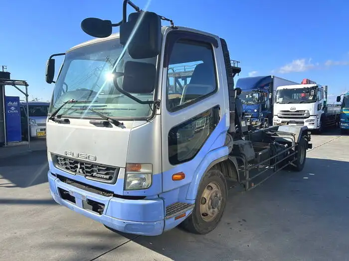 三菱 ファイター 中型/増トン アームロール ツインホイスト TKG-FK71F の中古トラック【車両No.156907】