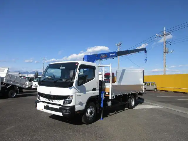三菱 キャンター 小型 クレーン付 パワーゲート アルミブロック の中古トラック【車両No.157227】