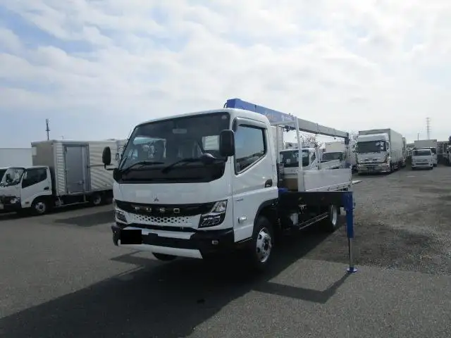 三菱 キャンター 小型 クレーン付 パワーゲート アルミブロック の中古トラック【車両No.157233】
