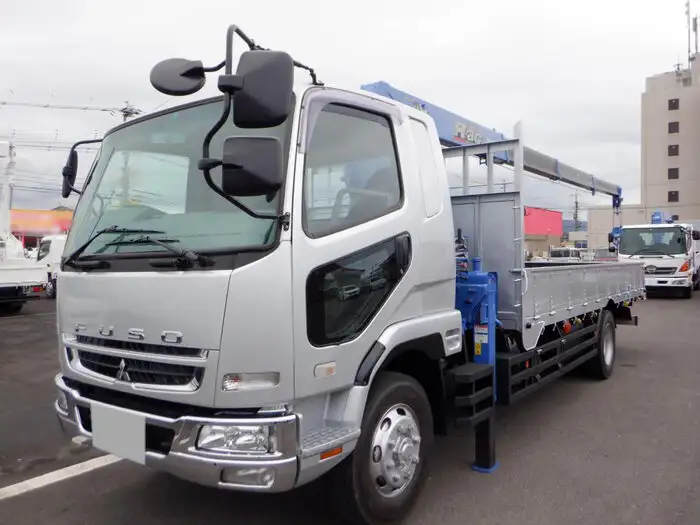 三菱 ファイター 中型/増トン クレーン付 床鉄板 アルミブロック の中古トラック【車両No.157124】