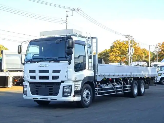 いすゞ ギガ 大型 平ボディ 床鉄板 アルミブロック の中古トラック【車両No.157340】