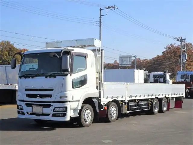 三菱 スーパーグレート 大型 平ボディ アルミブロック エアサス の中古トラック【車両No.157342】